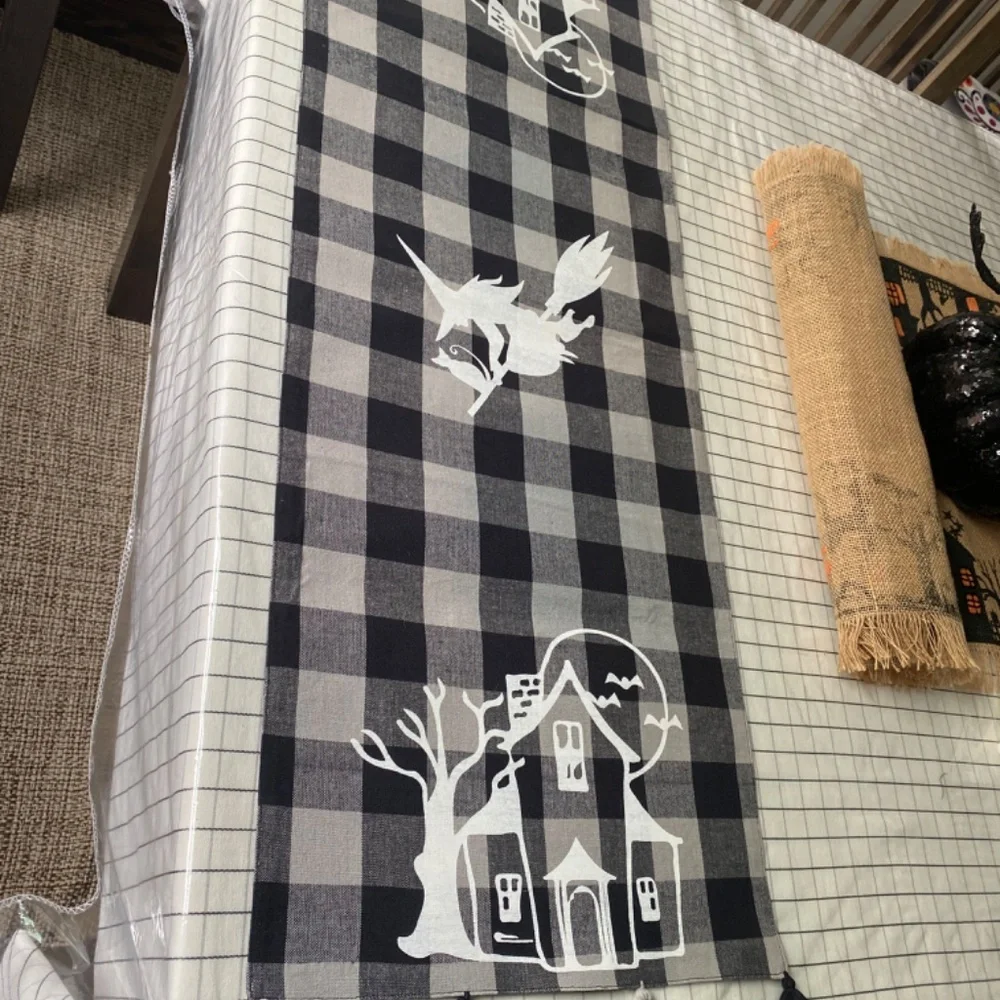 Haunted House Table Runner 36” x 13.5”